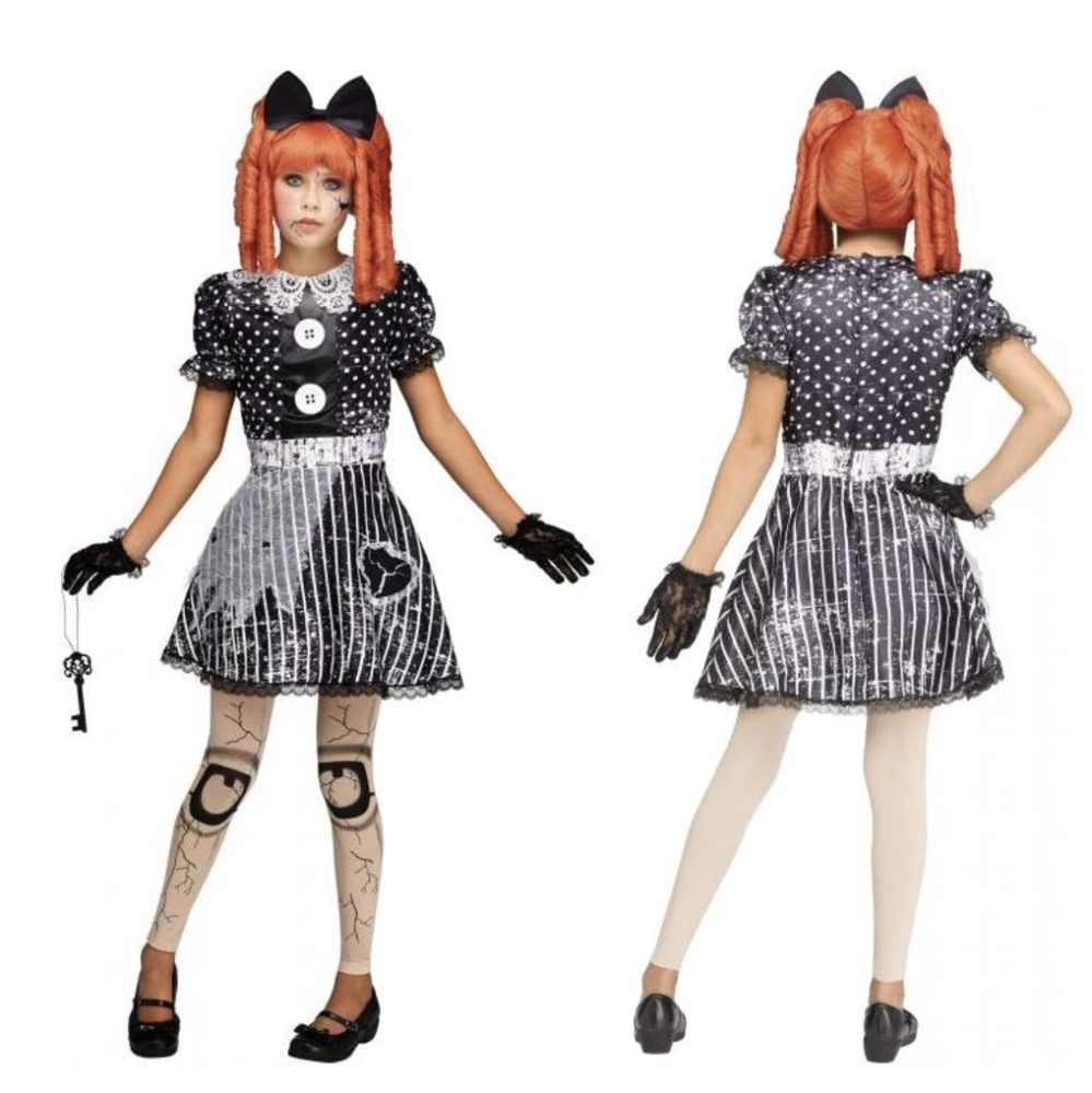 Attic Doll Childs Costume Halloween Costume Creepy Spooky